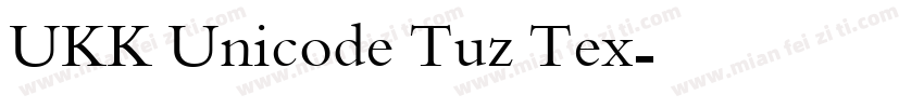 UKK Unicode Tuz Tex字体转换